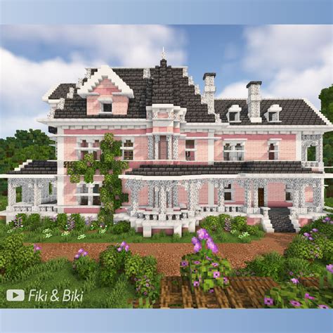 Valentine Manor Minecraft Victorian Mansion Minecraft Mansion