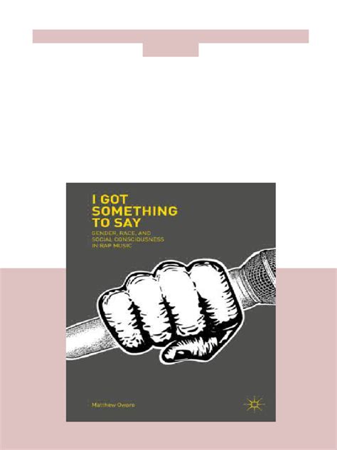 I Got Something to Say Matthew Oware digital version 2025 | PDF 