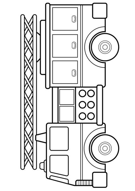 The Firefighter Truck Coloring Page Firetruck Coloring Page Truck