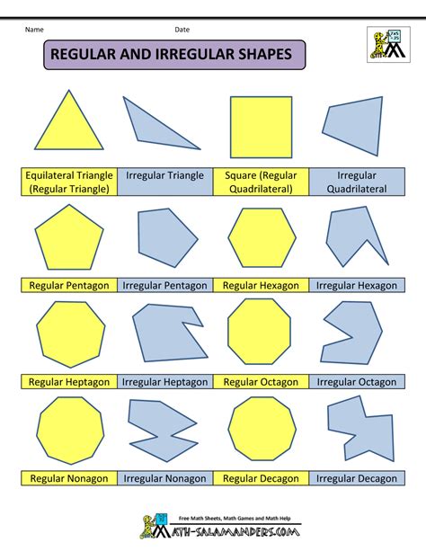 Regular And Irregular Polygons Bbc Bitesize