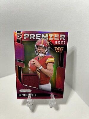 2024 Panini Prizm Jayden Daniels Pink Premier Jerseys Patch Rookie RC