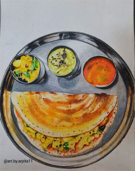 Masala Dosa Art Painting