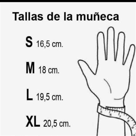 A Hand With Measuring Tape On It And The Words Talas De La Muneca