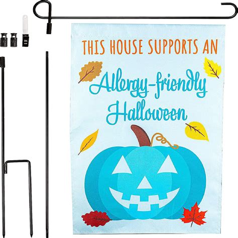 Halloween Garden Flag This House Supports An Allergy Friendly