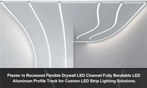 New Design Fully Bendable Aluminium LED Profile Channels Drywall