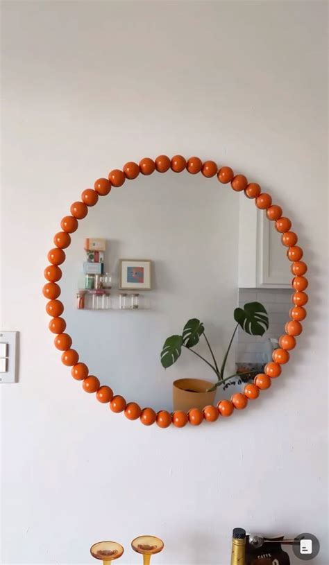 Wooden Ball Mirror In Mirror Frame Diy Diy Home Furniture