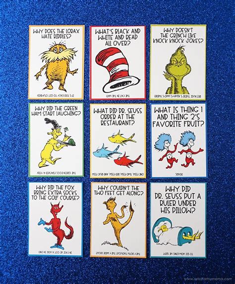 Free Printable Dr Seuss Jokes Dr Seuss Activities Dr Seuss