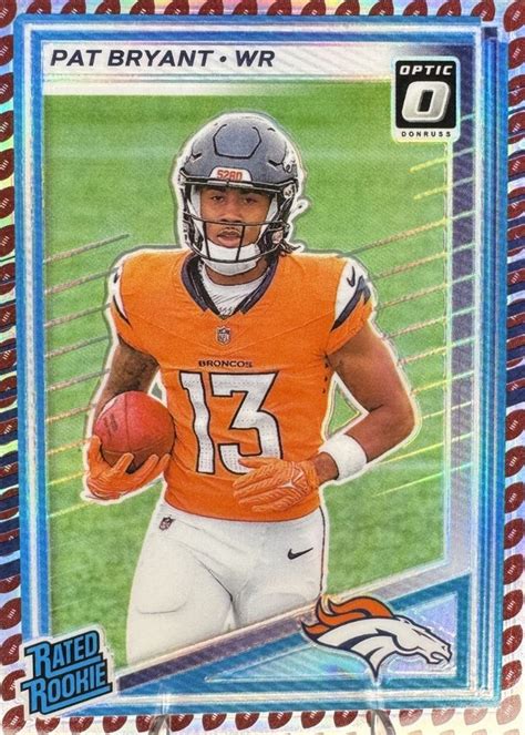 pat bryant  donruss  optic preview football emoji ssp