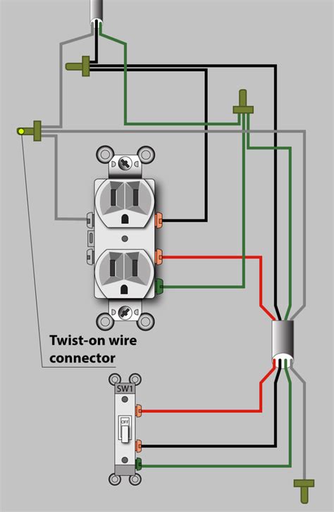 Wiring Diagram For Light Switch And Outlet On Same Circuit