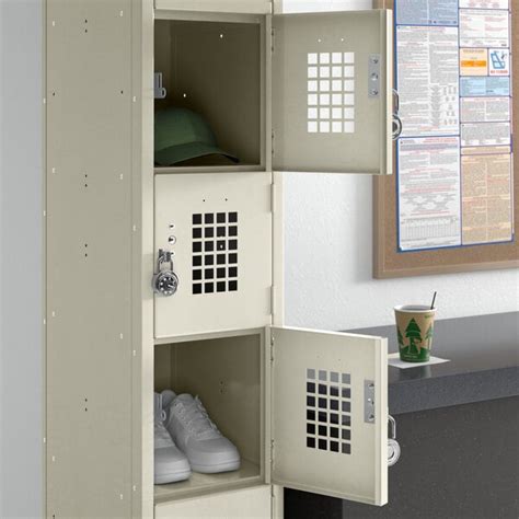 Space Solutions Beige 12 X 12 X 78 Single 6 Tier Locker