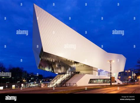 Porsche Museum Stuttgart Baden Wurttemberg Germany Europe Stock