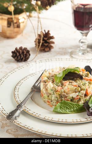 Mixed Potato Salad Stock Photo Alamy