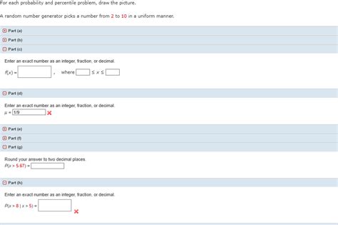 Solved For Each Probability And Percentile Problem Draw