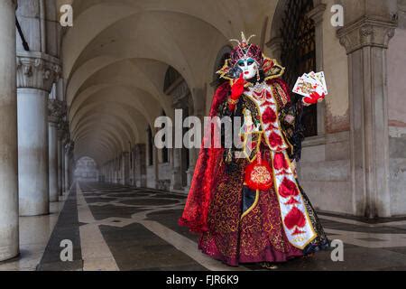 Woman Dressed Up For The Carnival Of Venice Venice Veneto Italy