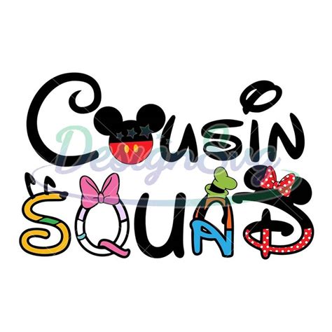 Mickey Mouse Friends Cousin Squad Svg Designsvg Mickey Mouse And