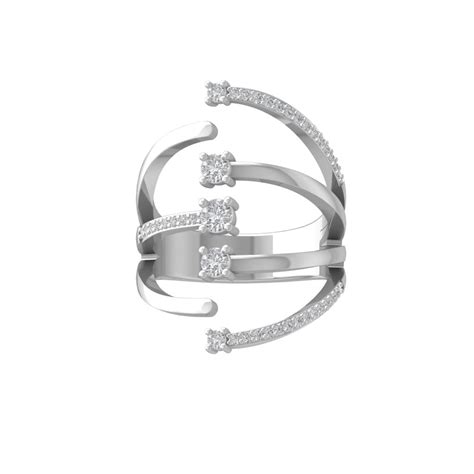 Araiya Fine Jewelry Sterling Silver Round Shape Lab Grown Diamond