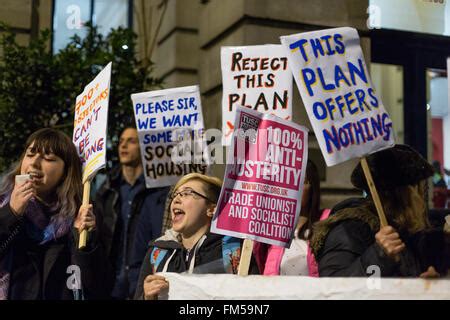 London Uk Th March Th March Demonstrators Stage A