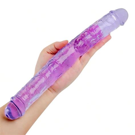 Double Ended Dildo Sex Toys Authentic Penis Anal Jelly Dong Plug Women