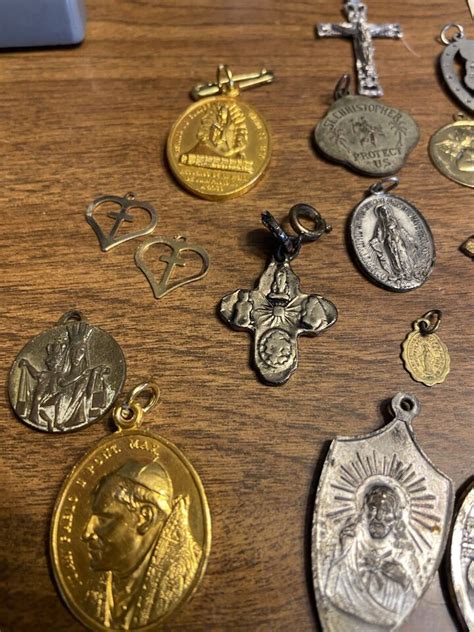 Vintage Lot 41 Religious Medals Crosses Saint Patrick Many More EBay