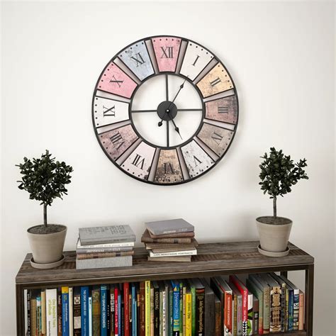 Horloge Murale Pendule Murale Vintage Avec Mouvement Quartz Cm