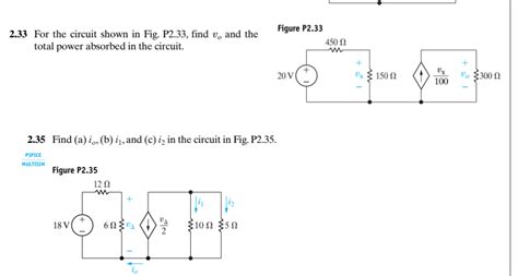 For The Circuit Shown In Fig P Find Vo Chegg