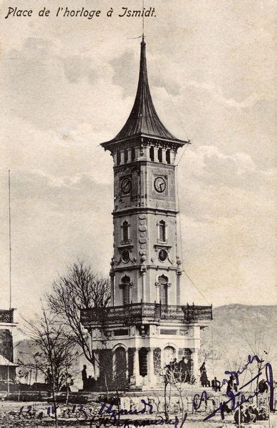 Large Framed Photo Palace Garden Clocktower Izmit Turkey