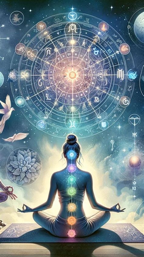 Astrologia E Yoga Alinhando Seus Chakras Os Astros Meditation Art