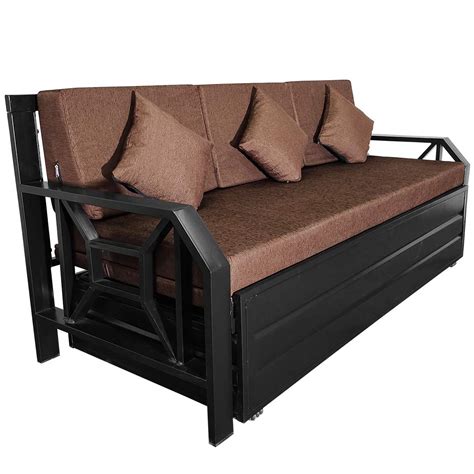 Royal Bed Manufacturer Premium Queen Size X Black Matte Finish Metal