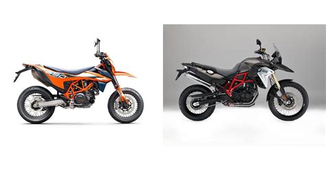 Motorrad Vergleich Ktm Smc R Vs Bmw F Gs