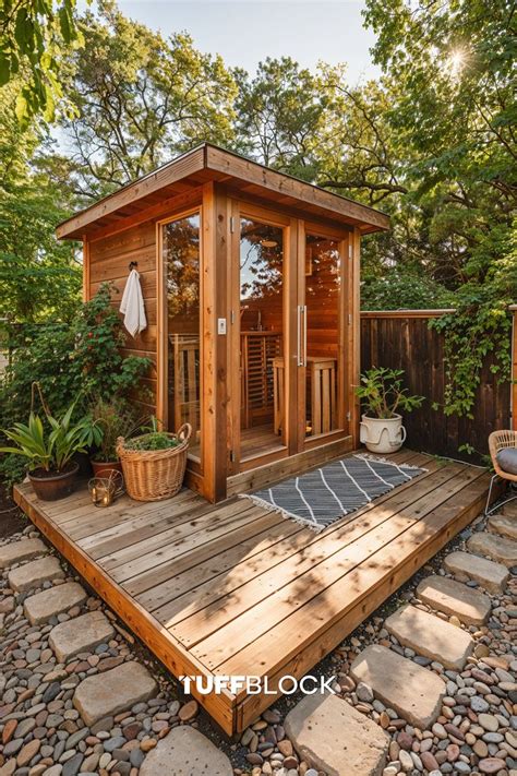 DIY Sauna Retreat Build Your Dream Backyard Oasis On TuffBlock Sauna