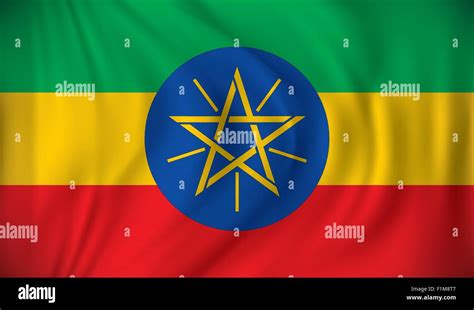 Flag Of Ethiopia Vector Illustration Stock Vector Image Art Alamy