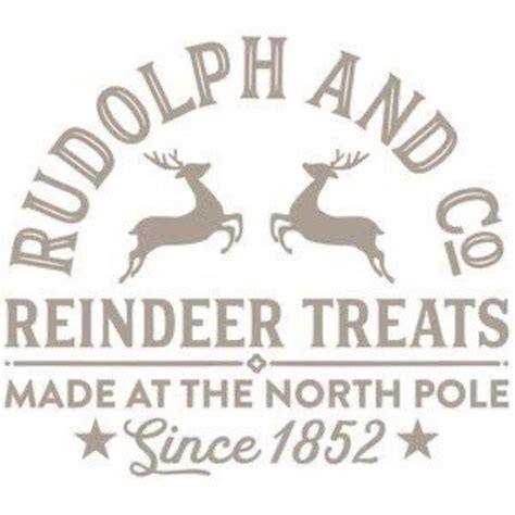 Reindeer Vinyl Decal Rudolph Vinyl Decal Sticker Reindeer Company