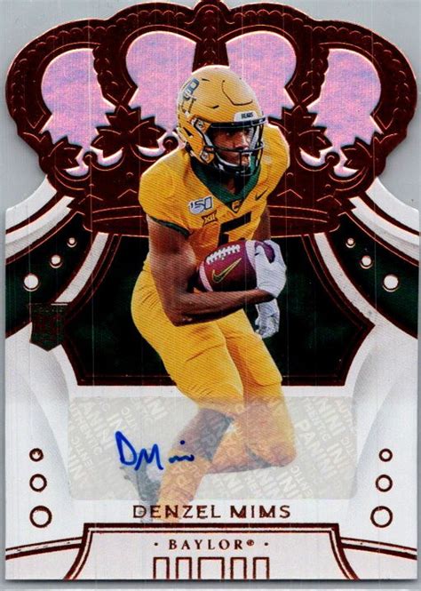 Panini Chronicles Draft Picks Denzel Mims Crown Royale Auto Ebay