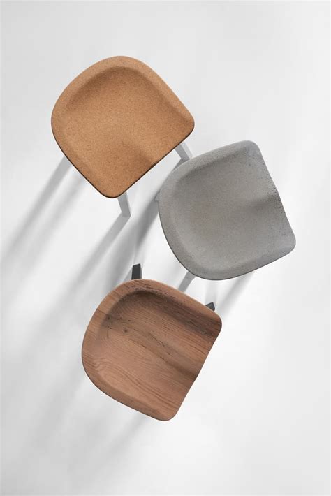 Environmentally Friendly Stool With A Cork Seat SU Stool By Nendo For