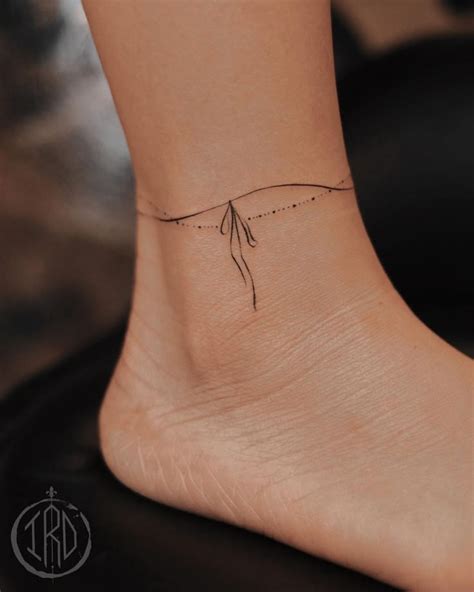 100 Simple And Small Tattoo Ideas For Women Anklet Tattoos Anklet