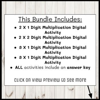 Multi Digit Box Method Multiplication Digital Activities Bundle