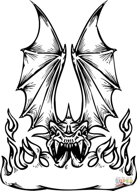 Fire Breathing Dragon Coloring Pages Excel Web