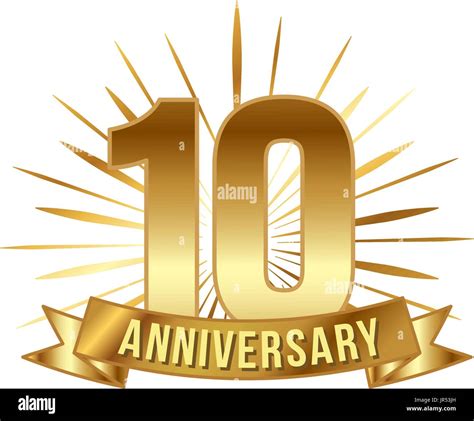 Number ten golden isolated Stock Vector Images - Alamy 