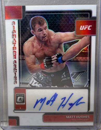 2023 Panini Donruss Optic UFC Matt Hughes Signature Series SS MHS White