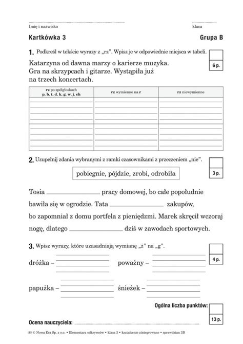 Sprawdzian Worksheet Preschool Activities Printable Online