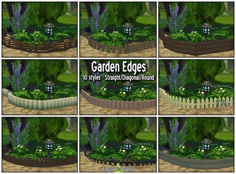 Around The Sims Aroundthesims Around The Sims 4 Garden Edging