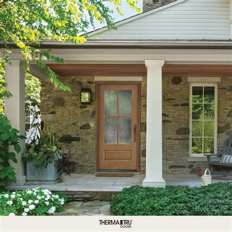 Therma-Tru 36-in x 80-in x 4-9/16-in Fiberglass Right-hand inswing