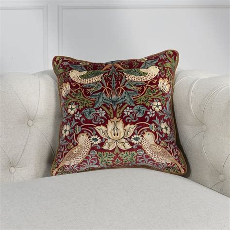 Robin Des Bois Celestine Coussin Carr Motifs Oiseaux Style