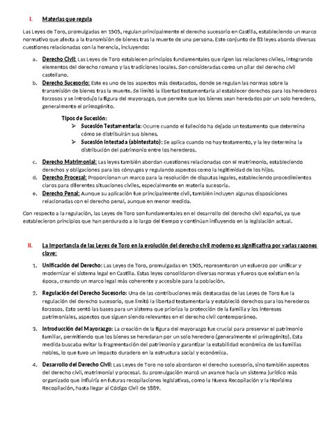 Resumen Para Presentar Ppt La Ley Del Toro I Materias Que Regula