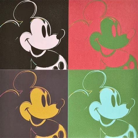 Licenserad Mickey Mouse Av Andy Warhol Numrerad K P P Tradera