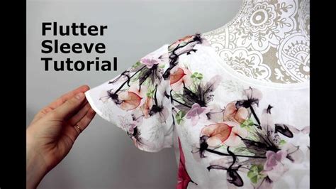 How To Draft And Sew A Flutter Sleeve TUTORIAL Sewing Sleeves