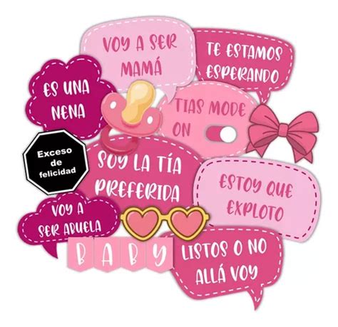 Kit Props Cartelitos Babyshower Nena Para Imprimir MercadoLibre