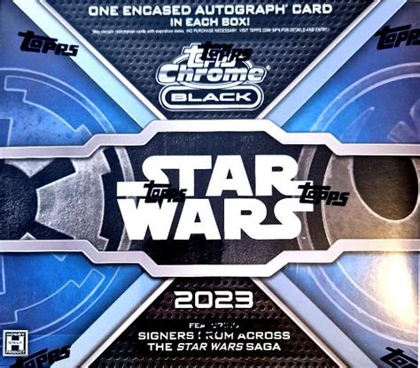 Topps Chrome Black Star Wars Hobby Box One Card Pack One