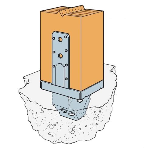 Simpson PBS Post Base For Timber Frame Structure