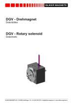 Rotary Solenoid Dgv Isliker Magnete Ag Compact